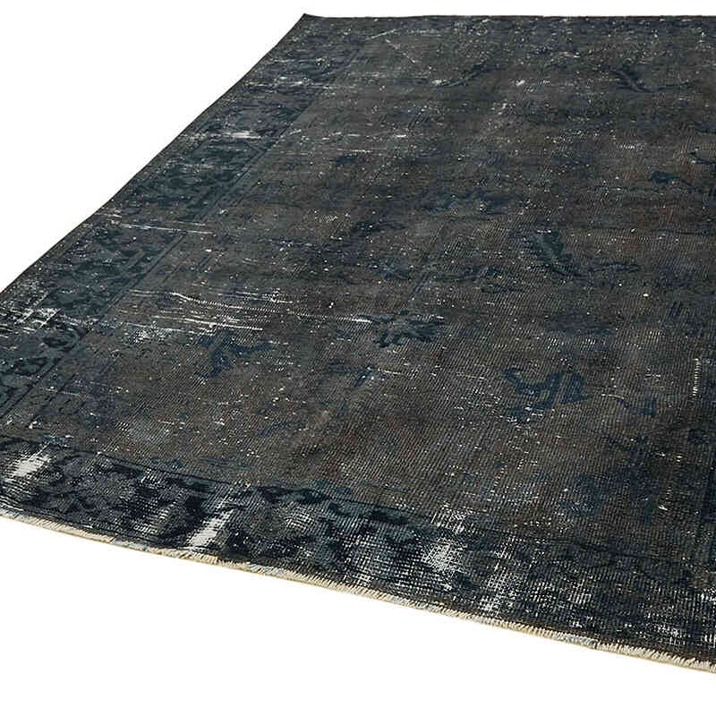 Overdyed Vintage El Dokuma Oryantal Halı - 195 cm x 253 cm - K0068332
