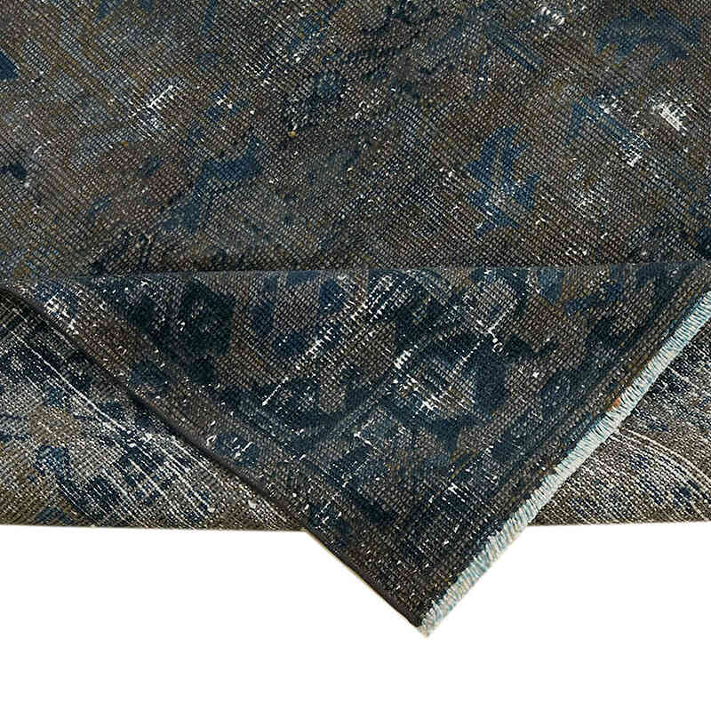 Overdyed Vintage El Dokuma Oryantal Halı - 195 cm x 253 cm - K0068332