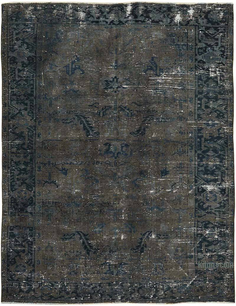 Overdyed Vintage El Dokuma Oryantal Halı - 195 cm x 253 cm - K0068332