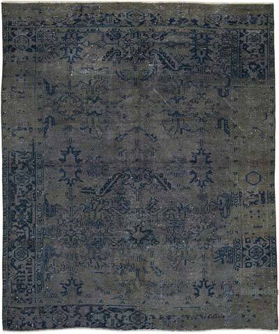 Alfombra Oriental Vintage Teñida a Mano Sobretintada - 218 cm x 260 cm