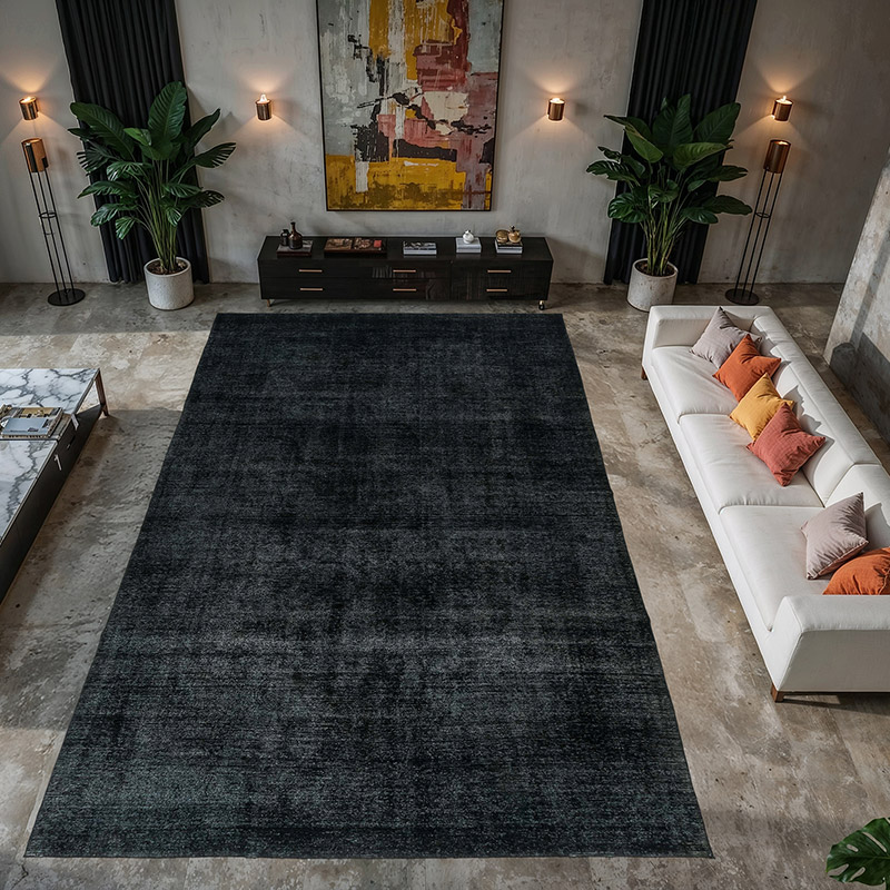 Overdyed Vintage Hand-knotted Oriental Rug - 9' 7" x 15' 3" (115" x 183") - K0068338