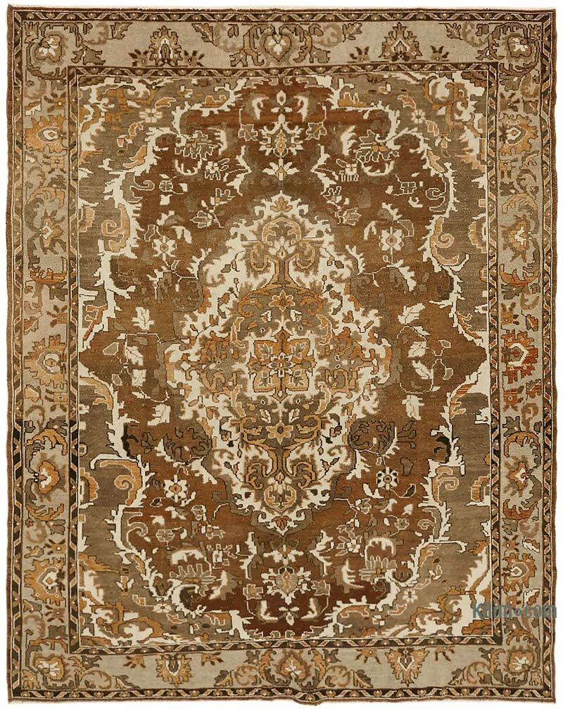 Vintage Hand-Knotted Oriental Rug - 7' 10" x 9' 9" (94" x 117") - K0068365