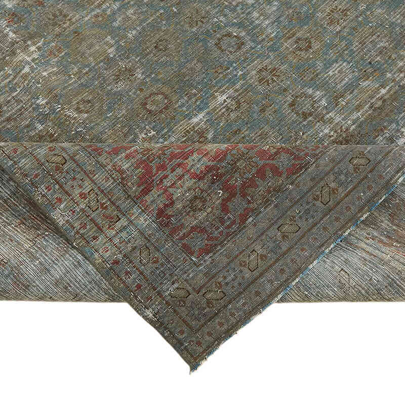 Alfombra Oriental Vintage Teñida a Mano Sobretintada - 294 cm x 384 cm - K0068367