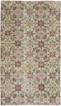 Vintage Turkish Hand-Knotted Rug - 3' 11" x 6' 9" (47" x 81")