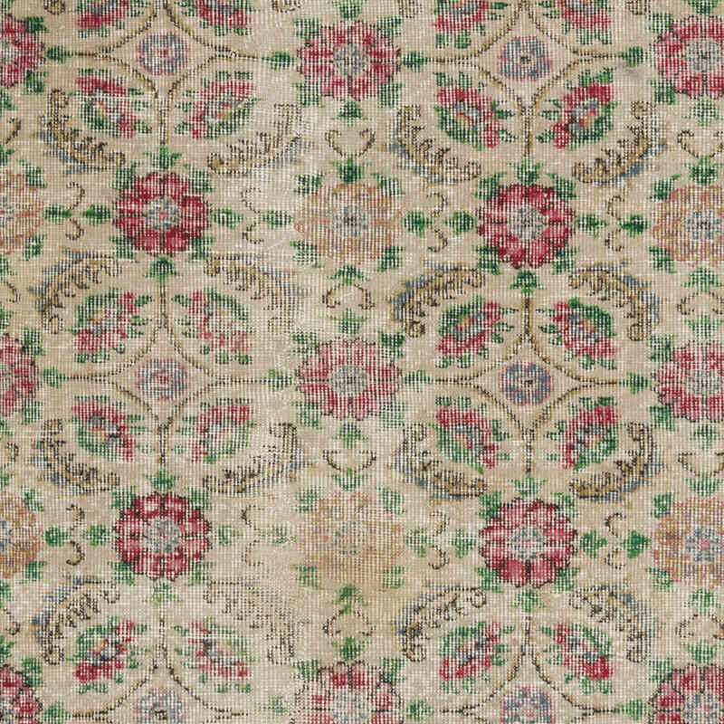 Alfombra Vintage Turca Anudada a Mano - 119 cm x 205 cm - K0068381