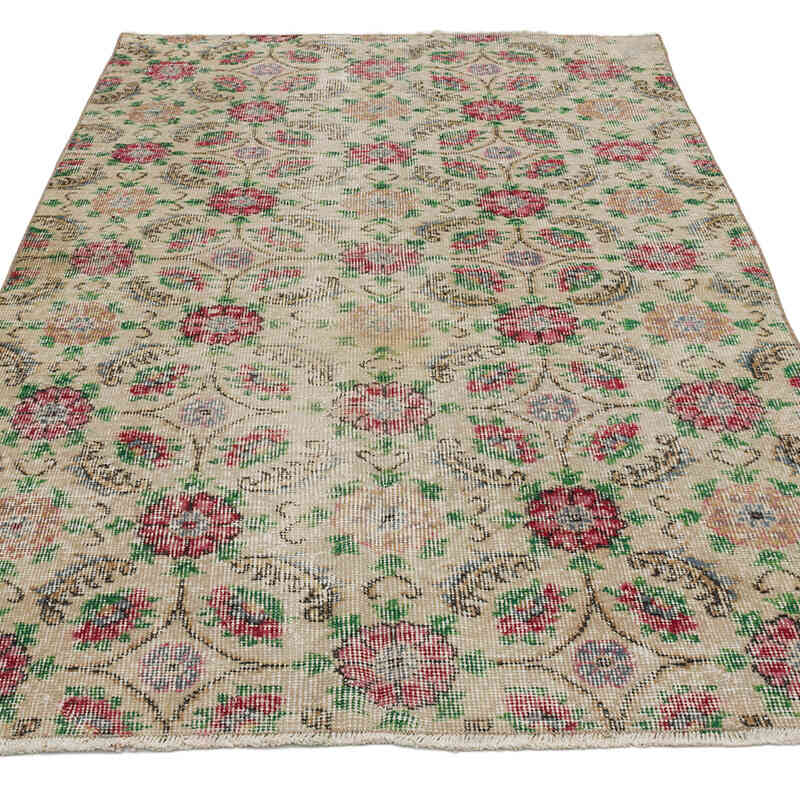 Alfombra Vintage Turca Anudada a Mano - 119 cm x 205 cm - K0068381