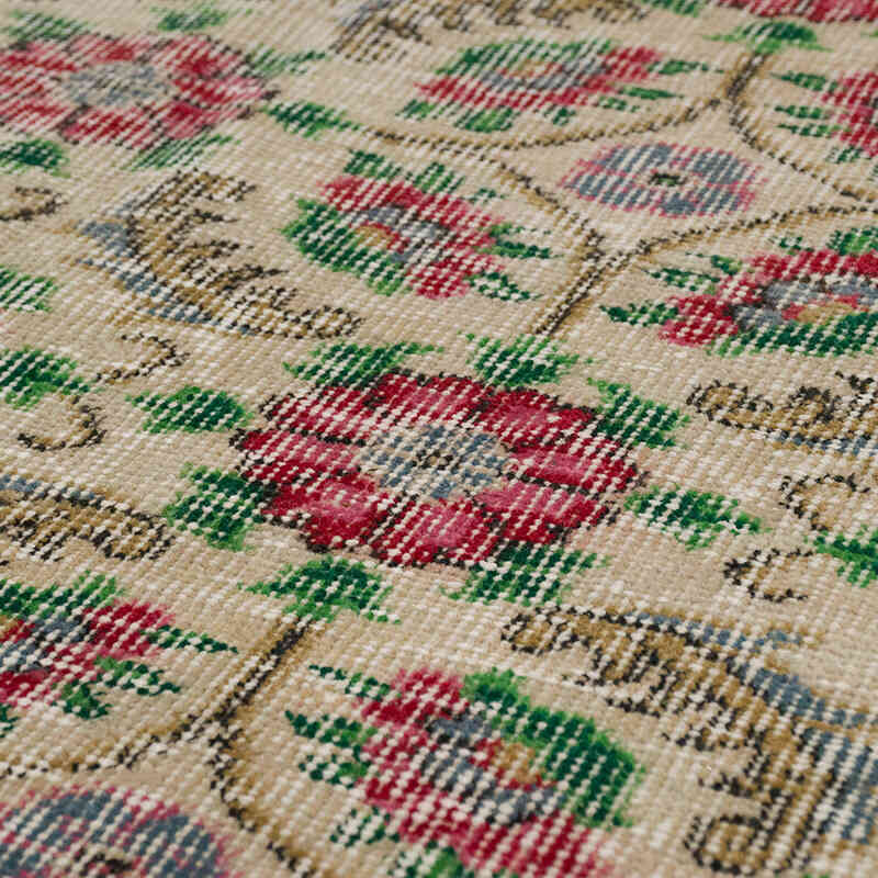 Alfombra Vintage Turca Anudada a Mano - 119 cm x 205 cm - K0068381
