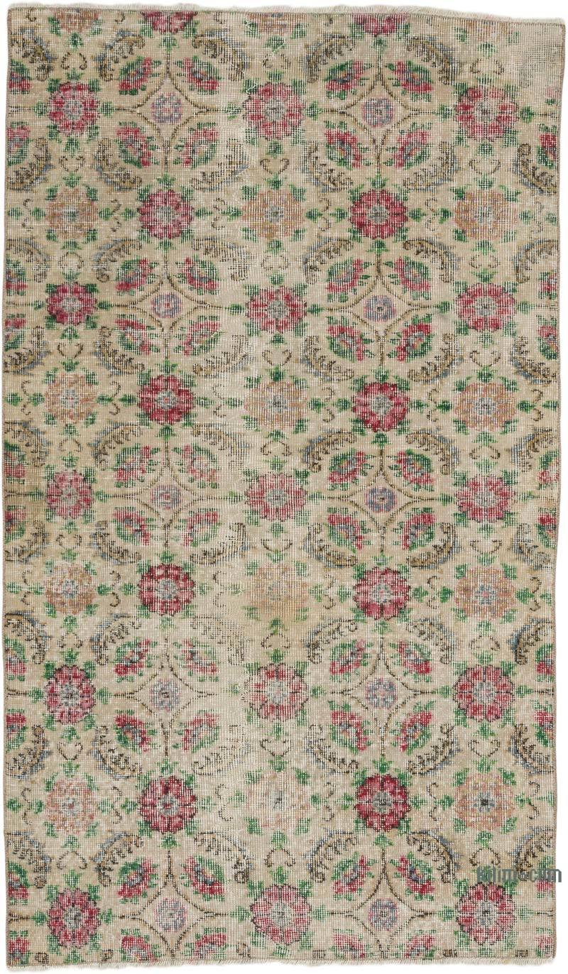 Alfombra Vintage Turca Anudada a Mano - 119 cm x 205 cm - K0068381