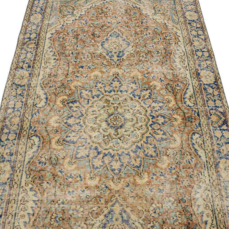El Dokuma Vintage Halı - 108 cm x 207 cm - K0068383