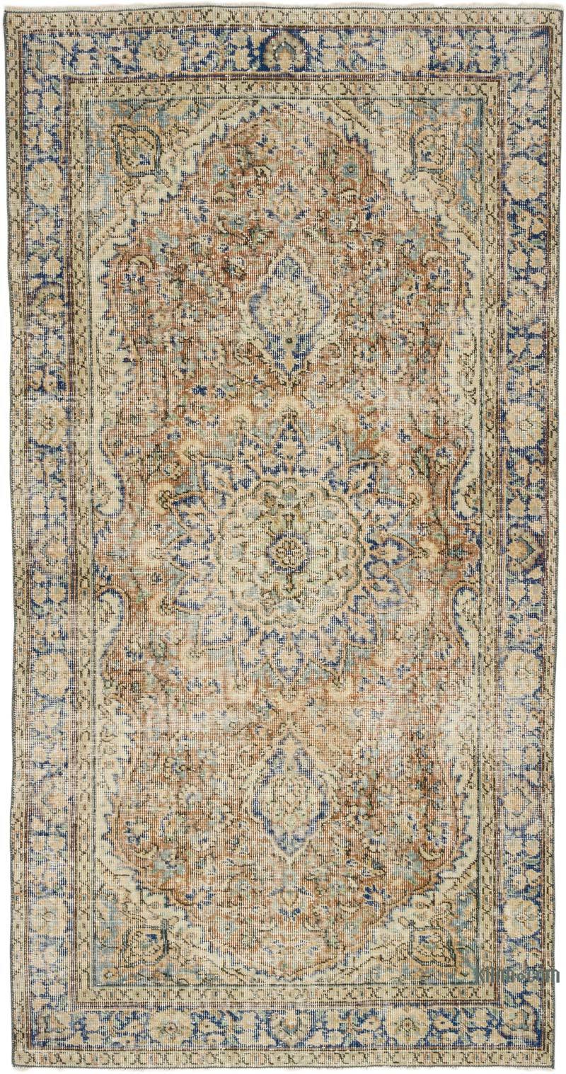 El Dokuma Vintage Halı - 108 cm x 207 cm - K0068383
