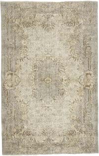 Vintage Turkish Hand-Knotted Rug - 5' 4" x 8' 5" (64" x 101")