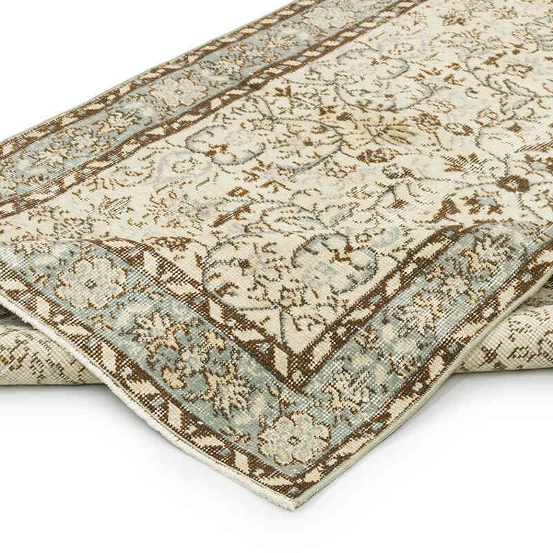 Alfombra Vintage Turca Anudada a Mano - 115 cm x 208 cm - K0068391