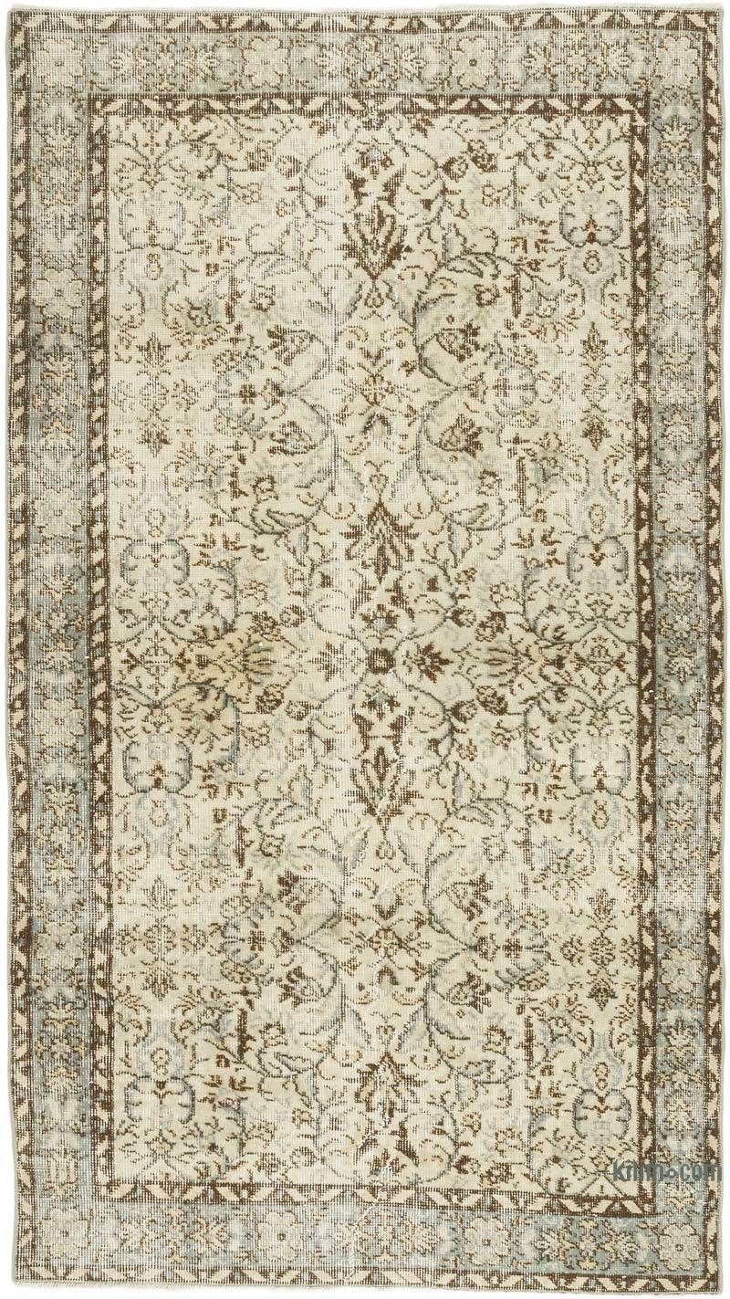Alfombra Vintage Turca Anudada a Mano - 115 cm x 208 cm - K0068391