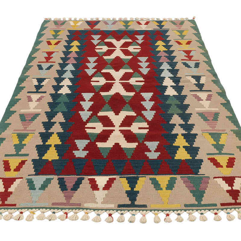 New Kayseri Kilim Rug - 3' 7" x 5' 7" (43" x 67") - K0068420