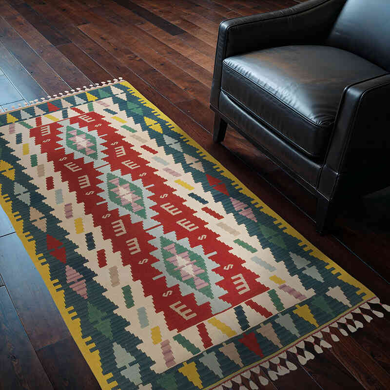 New Kayseri Kilim Rug - 3' 6" x 5' 11" (42" x 71") - K0068428