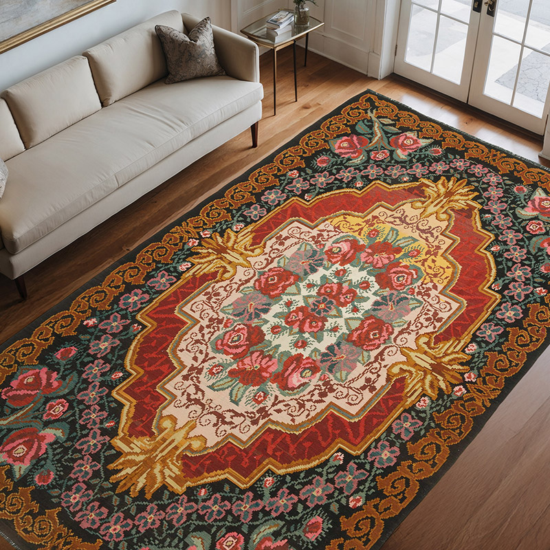 Alfombra Vintage Moldovan Kilim - 198 cm x 324 cm - K0068444