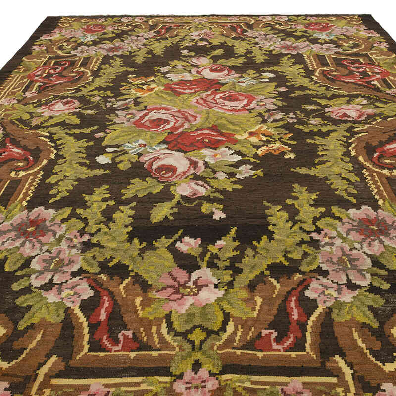 Vintage Handwoven Moldovan Kilim Rug - 235 cm x 337 cm - K0068446