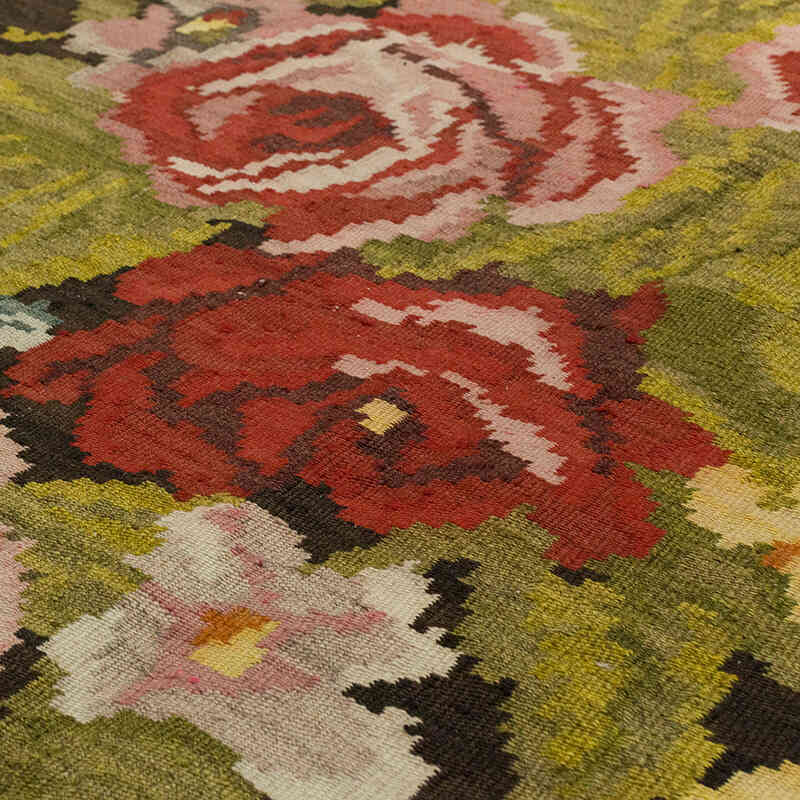 Vintage Handwoven Moldovan Kilim Rug - 235 cm x 337 cm - K0068446
