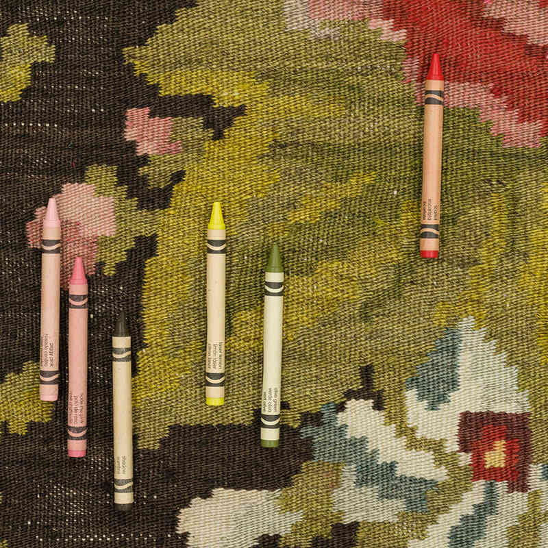 Vintage Handwoven Moldovan Kilim Rug - 235 cm x 337 cm - K0068446