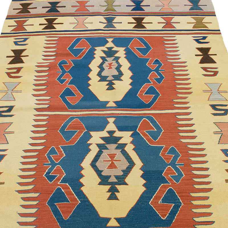 Vintage Turkish Kilim Rug - 4' 1" x 6' 5" (49" x 77") - K0068453