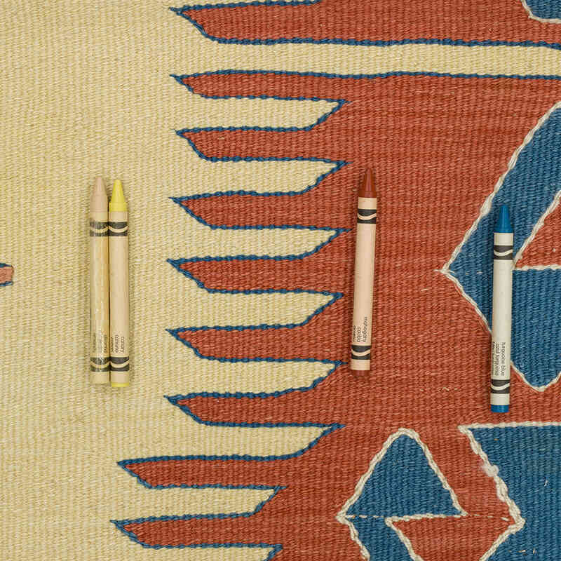 Vintage Turkish Kilim Rug - 4' 1" x 6' 5" (49" x 77") - K0068453