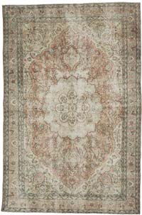 Vintage Turkish Hand-Knotted Rug - 6' 6" x 9' 10" (78" x 118")