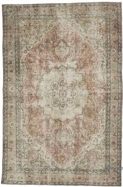 Alfombra Vintage Turca Anudada a Mano - 197 cm x 300 cm