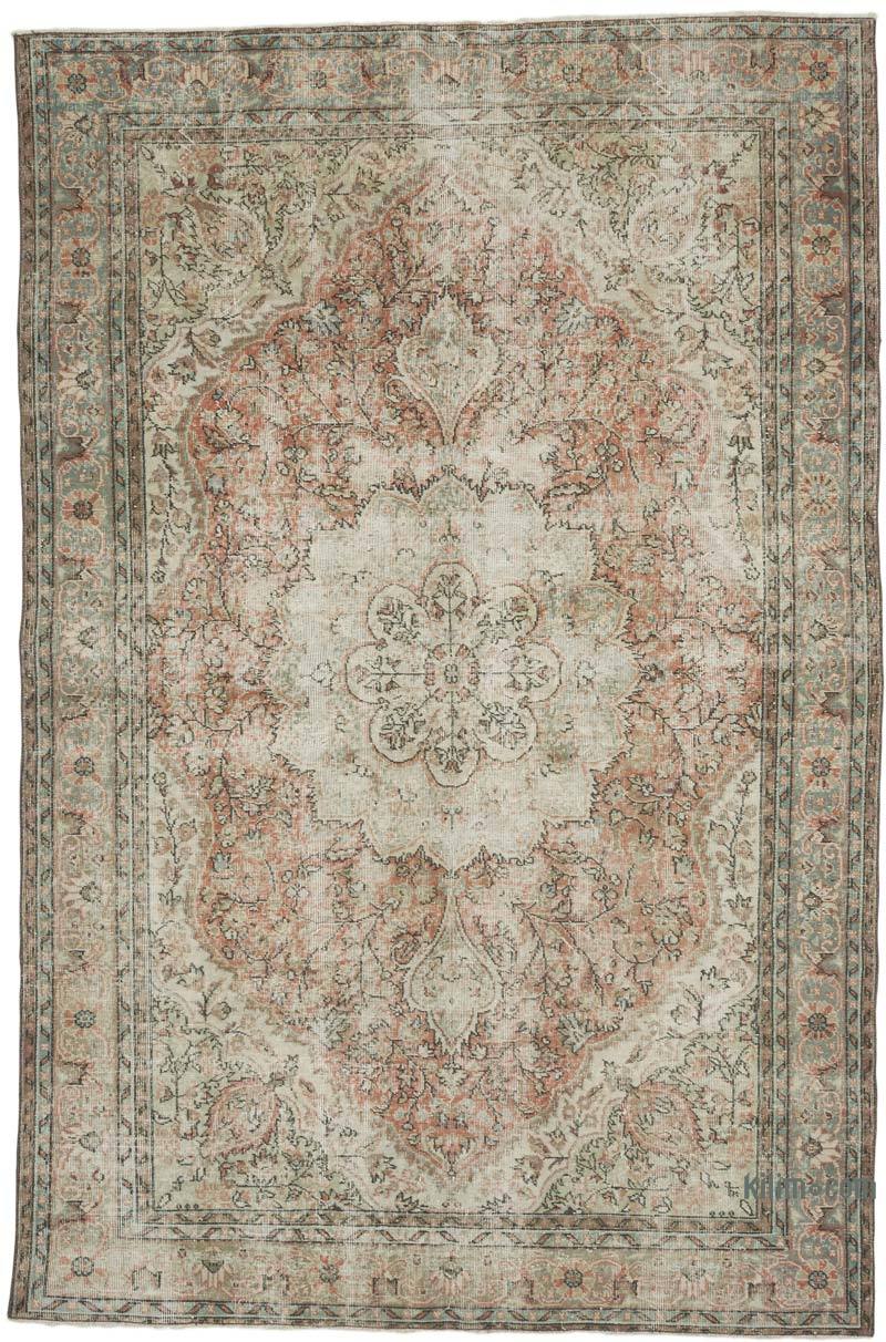 Vintage Turkish Hand-Knotted Rug - 6' 6" x 9' 10" (78" x 118") - K0068458
