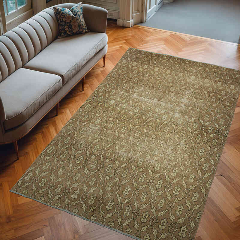 Vintage Turkish Hand-Knotted Rug - 6' 2" x 9' 10" (74" x 118") - K0068461