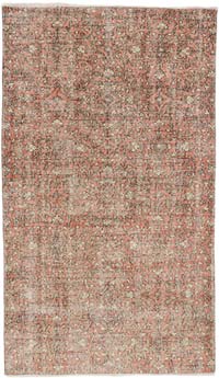 Alfombra Vintage Turca Anudada a Mano - 116 cm x 198 cm