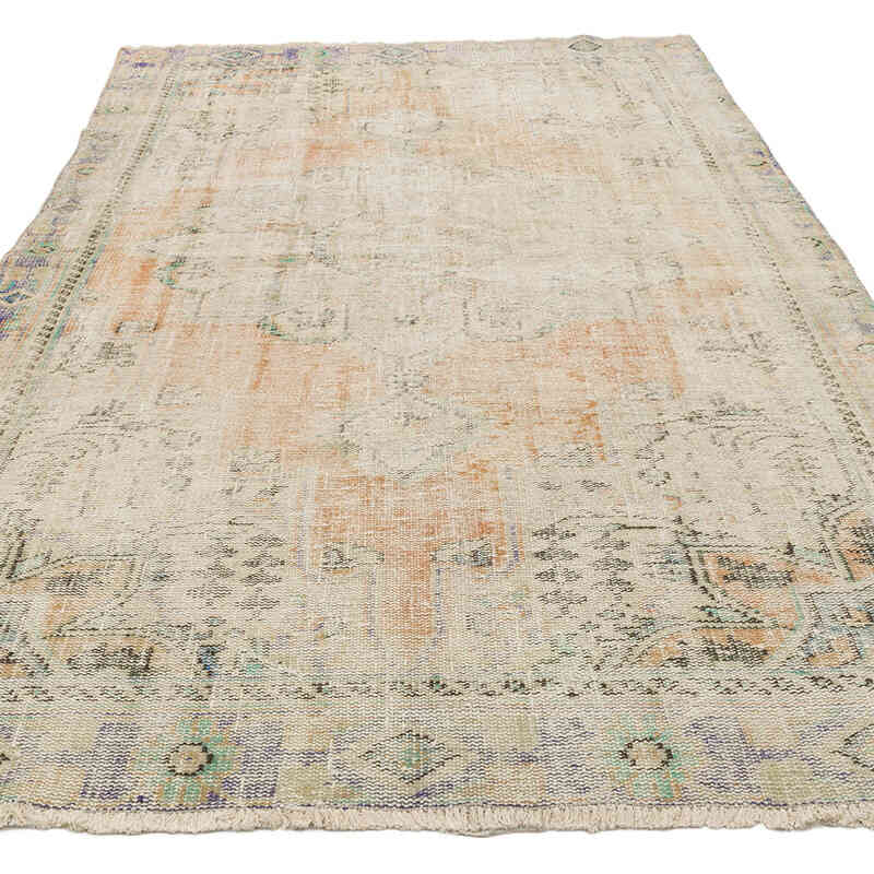 Vintage Turkish Hand-Knotted Rug - 5' 6" x 9' 1" (66" x 109") - K0068482