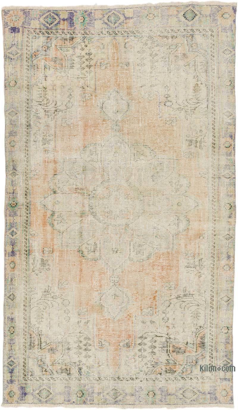 Vintage Turkish Hand-Knotted Rug - 5' 6" x 9' 1" (66" x 109") - K0068482