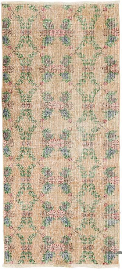 Vintage Turkish Hand-Knotted Rug - 3'  x 6' 8" (36" x 80")