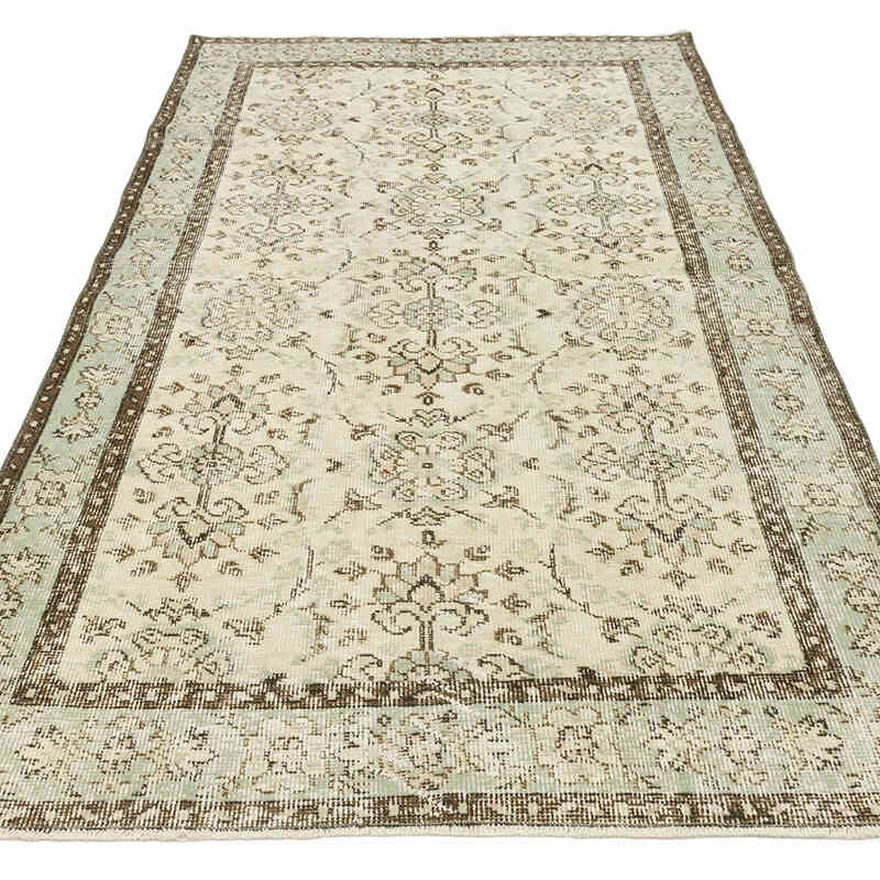 El Dokuma Vintage Halı - 113 cm x 208 cm - K0068494