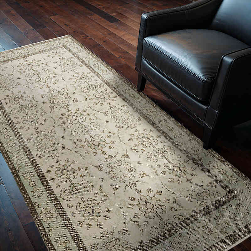 El Dokuma Vintage Halı - 113 cm x 208 cm - K0068494