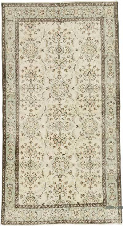 Alfombra Vintage Turca Anudada a Mano - 113 cm x 208 cm