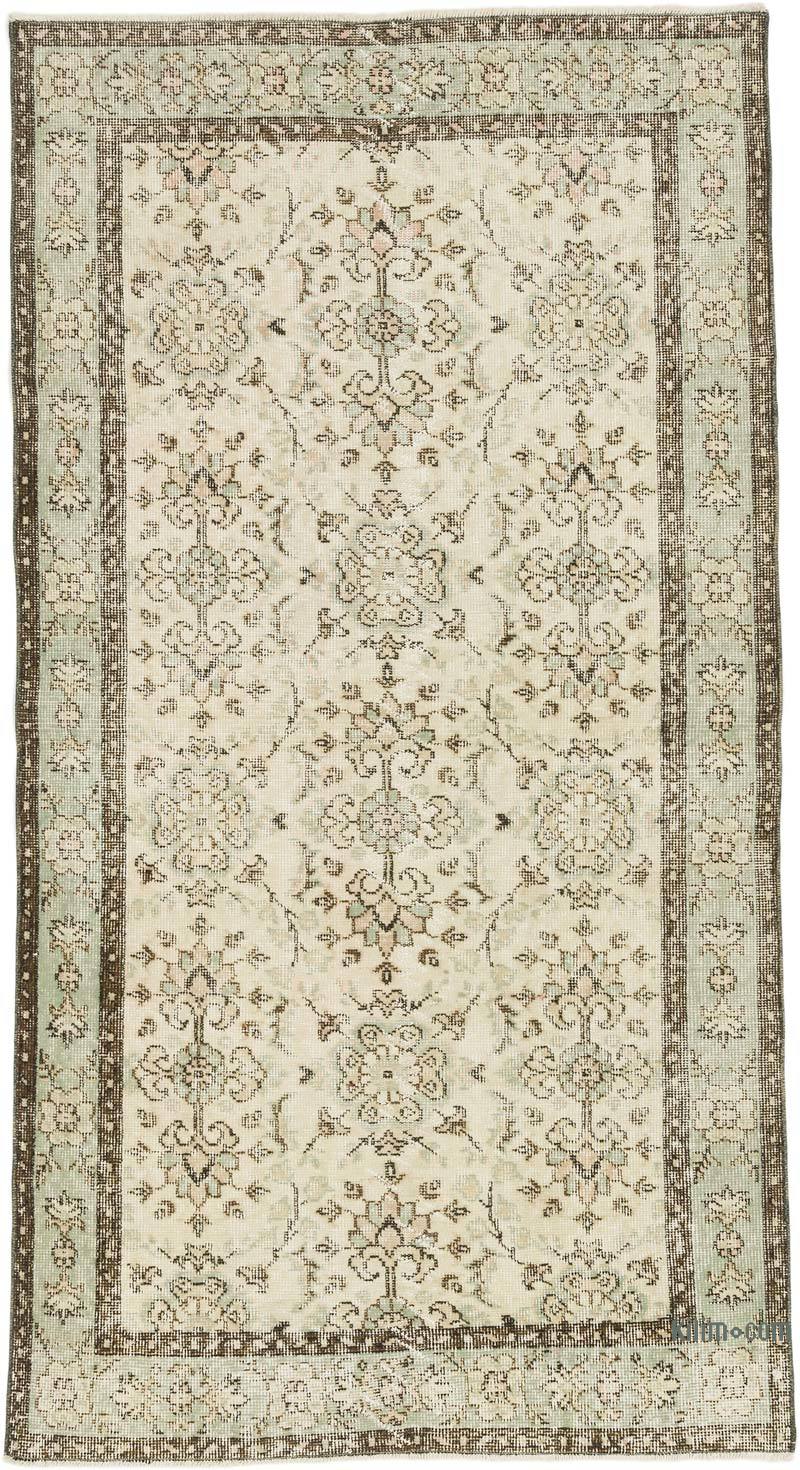 El Dokuma Vintage Halı - 113 cm x 208 cm - K0068494
