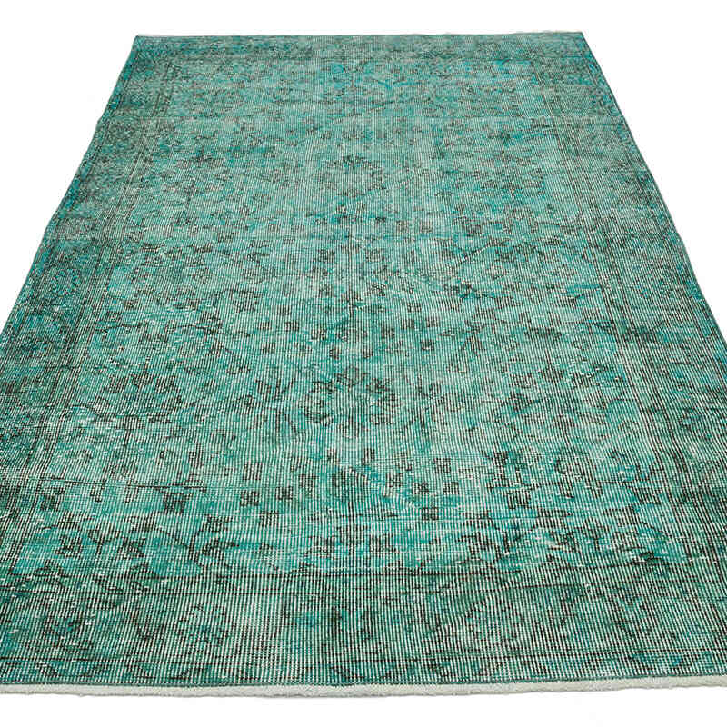 Over-dyed Vintage Hand-Knotted Turkish Rug - 3' 10" x 6' 10" (46" x 82") - K0068498