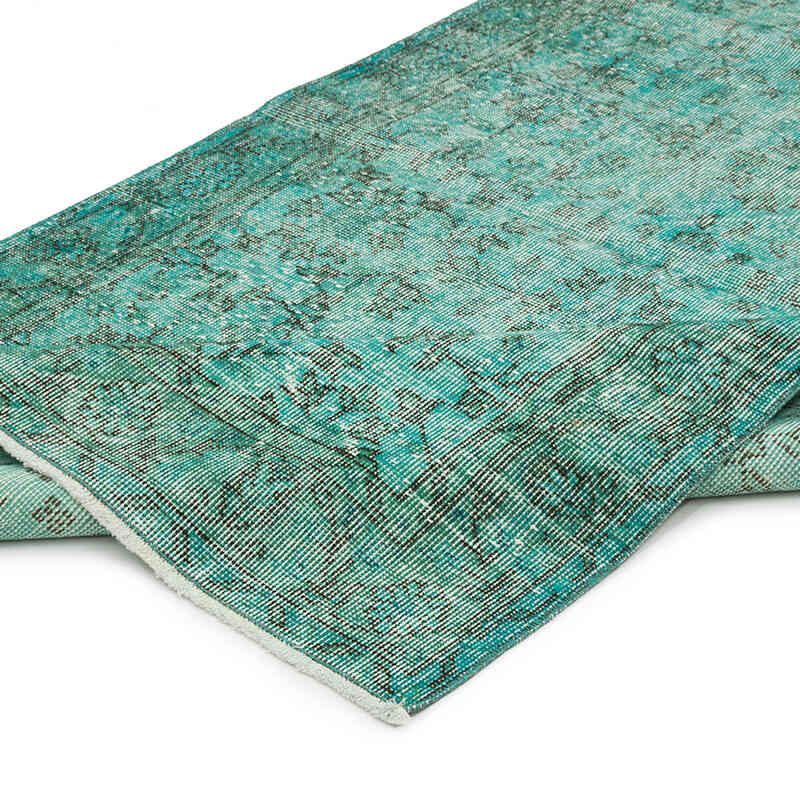Over-dyed Vintage Hand-Knotted Turkish Rug - 3' 10" x 6' 10" (46" x 82") - K0068498
