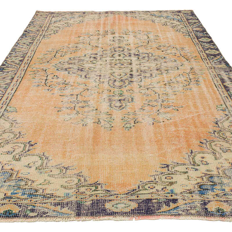Vintage Turkish Hand-Knotted Rug - 5' 8" x 8' 11" (68" x 107") - K0068502