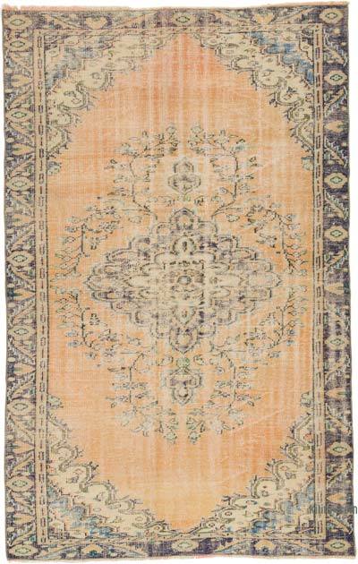 Vintage Turkish Hand-Knotted Rug - 5' 8" x 8' 11" (68" x 107")