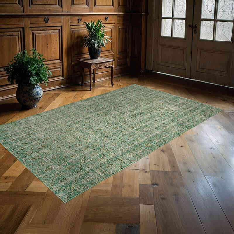 Alfombra Vintage Turca Anudada a Mano - 152 cm x 251 cm - K0068504