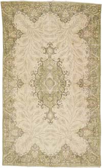 Vintage Turkish Hand-Knotted Rug - 5' 5" x 8' 10" (65" x 106")