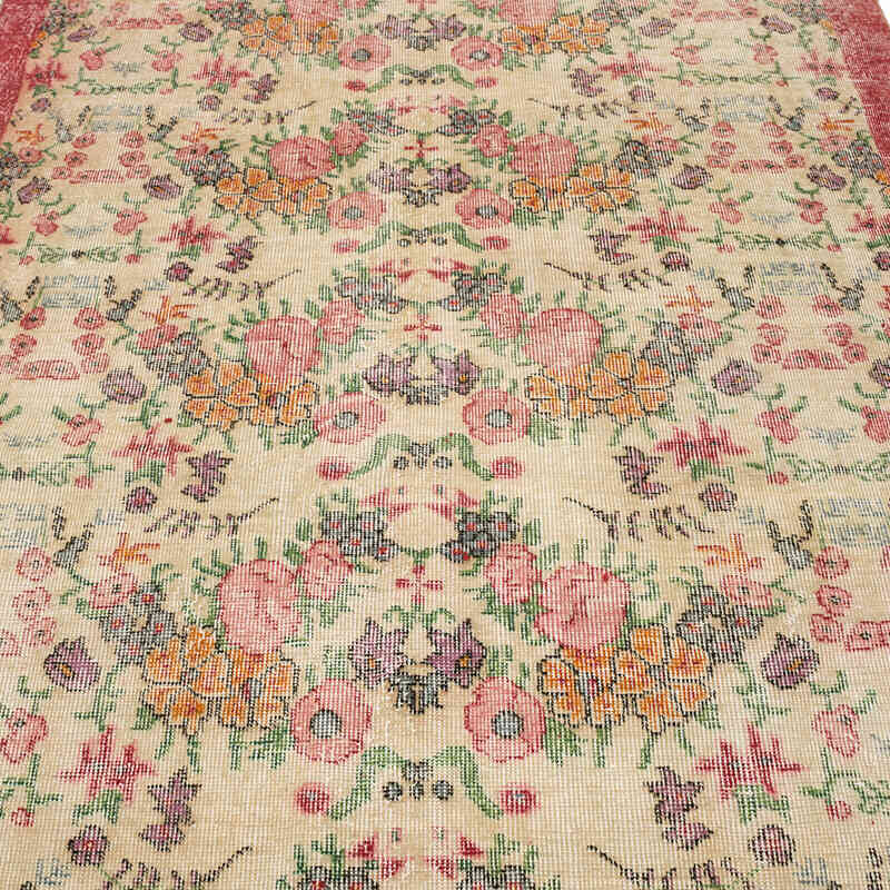 Alfombra Vintage Turca Anudada a Mano - 154 cm x 270 cm - K0068506