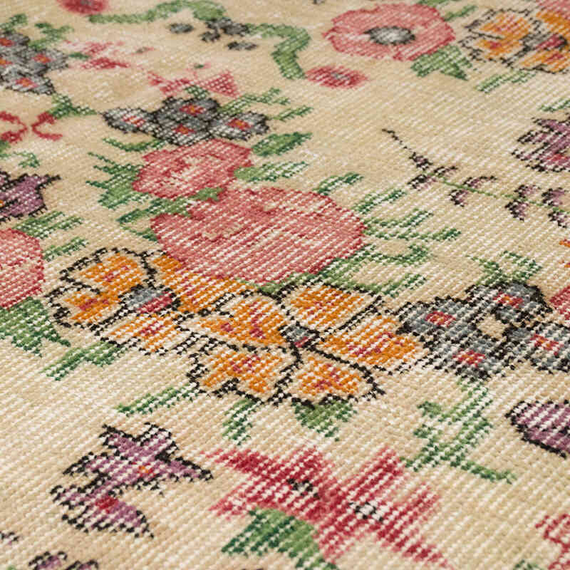 Alfombra Vintage Turca Anudada a Mano - 154 cm x 270 cm - K0068506