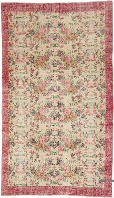 Alfombra Vintage Turca Anudada a Mano - 154 cm x 270 cm