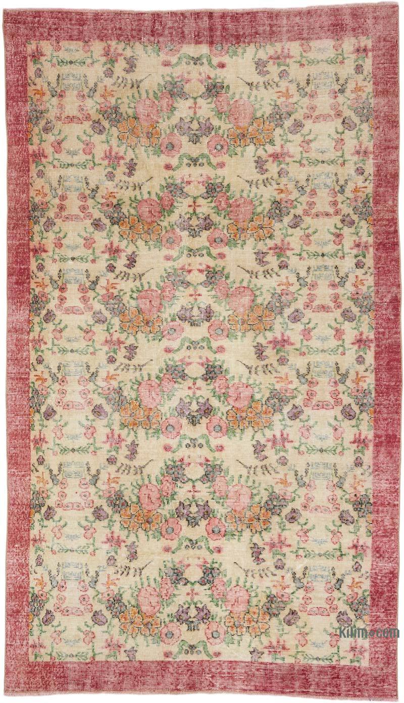 Alfombra Vintage Turca Anudada a Mano - 154 cm x 270 cm - K0068506