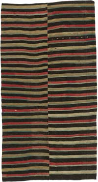Vintage Anatolian Kilim Rug - 6' 11" x 12' 10" (83" x 154")