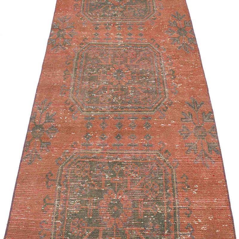 Vintage Turkish Hand-Knotted Runner - 2' 8" x 8' 10" (32" x 106") - K0068771