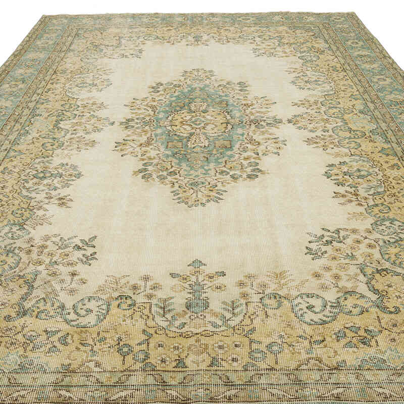 Alfombra Vintage Turca Anudada a Mano - 214 cm x 331 cm - K0068776